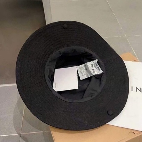Miu Miu Black Bucket Hat - Picture 7 of 7